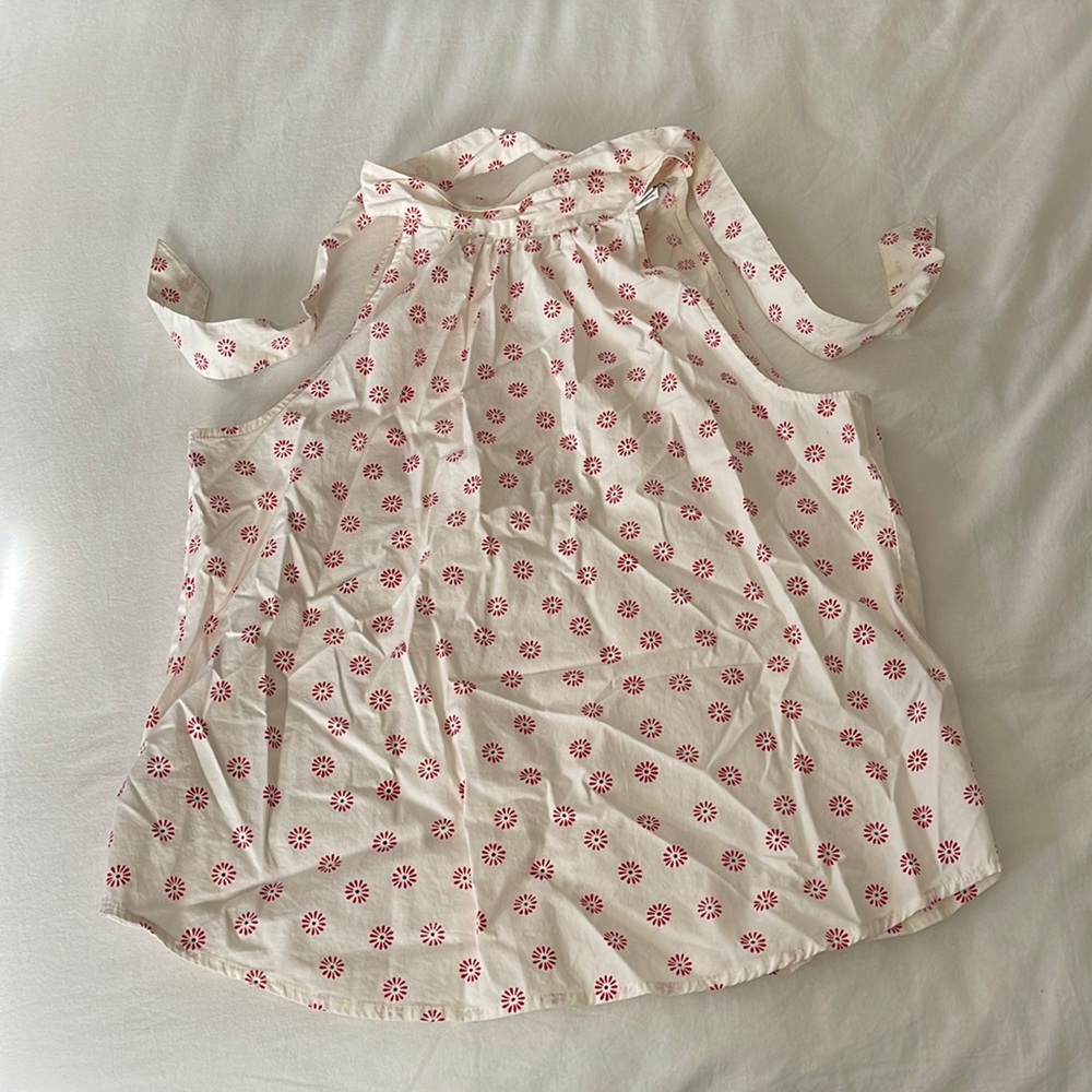 J. Crew Tie-Neck Floral Top